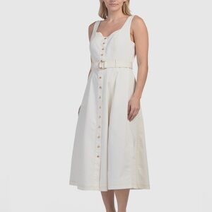 Jason Wu White A-Line Midi Skirt Casual